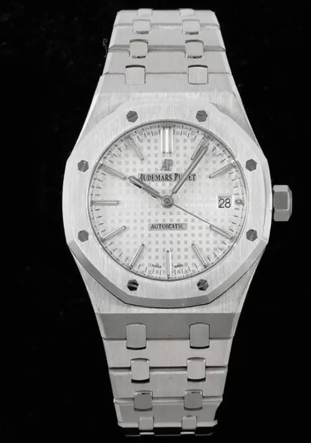 Royal Oak 15450 SS / SS White / Stk APSF SA3120 Super Clone - Image 2