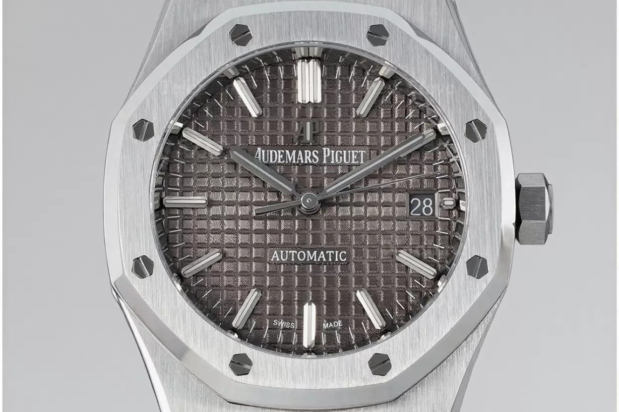 Royal Oak 15450 SS / SS Grey / Stk ZF SA3120 Super Clone - Image 2
