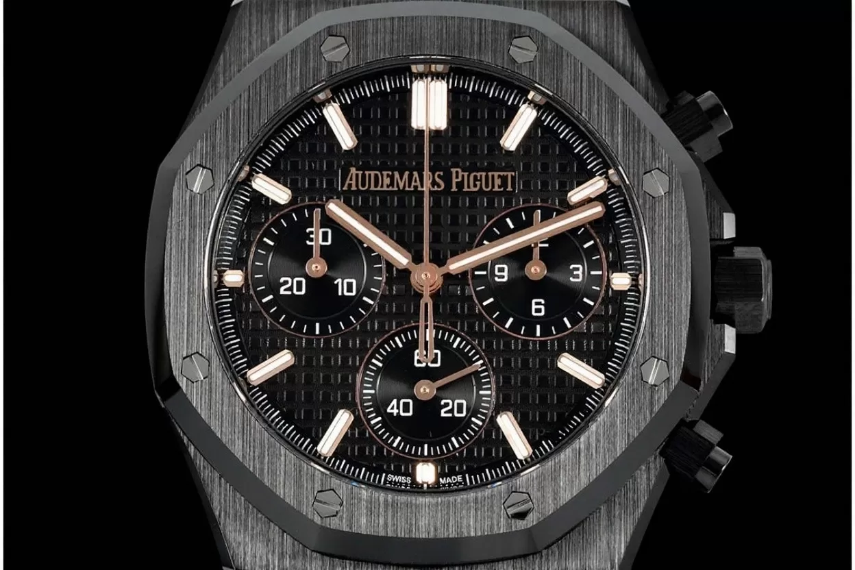 Royal Oak Chrono 26240CE 41mm Ceramic / Cer Black Dial APS V2 SH4401 Super Clone - Image 2