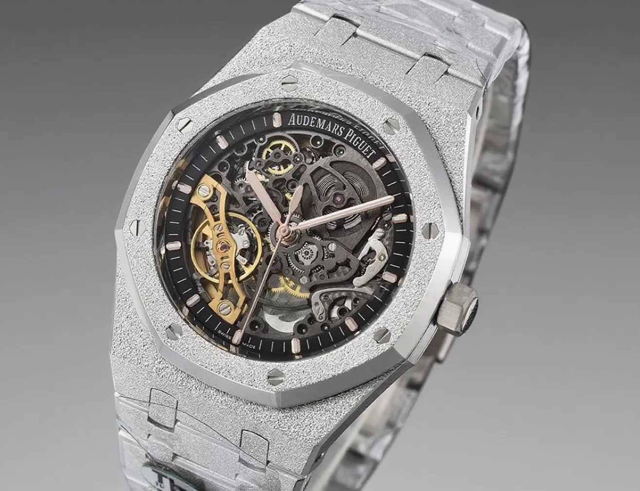 Royal Oak 15407 Frosted 41mm SS / SS Skeleton Dial THBF V2 SH3132 Super Clone - Image 3