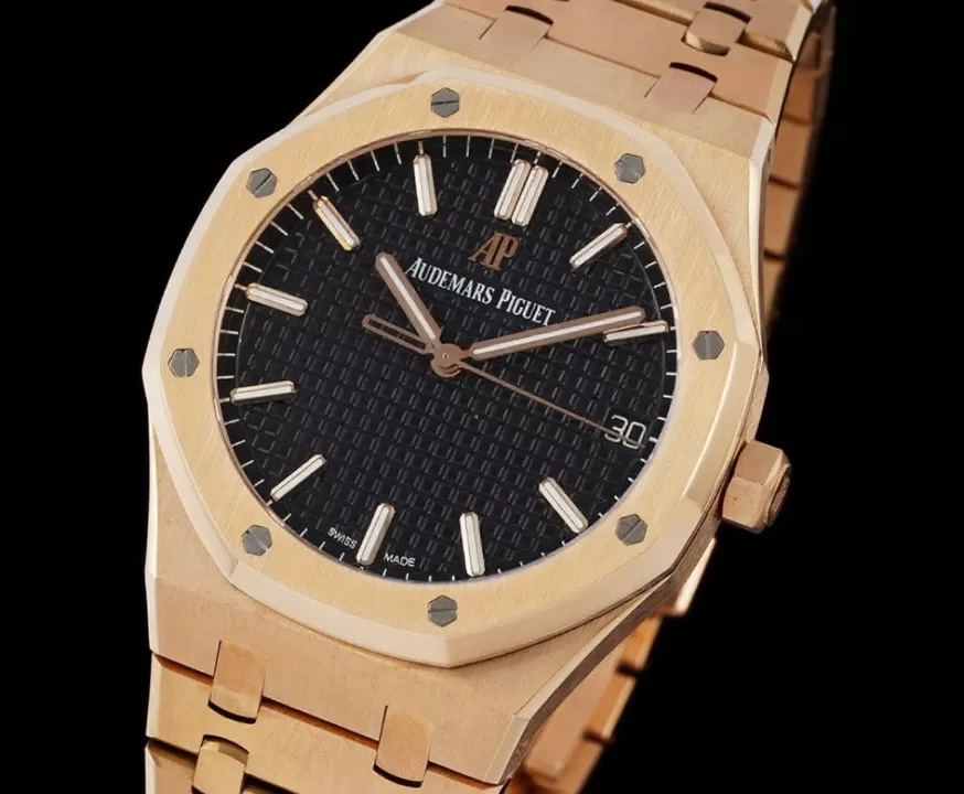 Royal Oak 41mm 15500 RG / RG Black / Stk APSF A4302 Super Clone