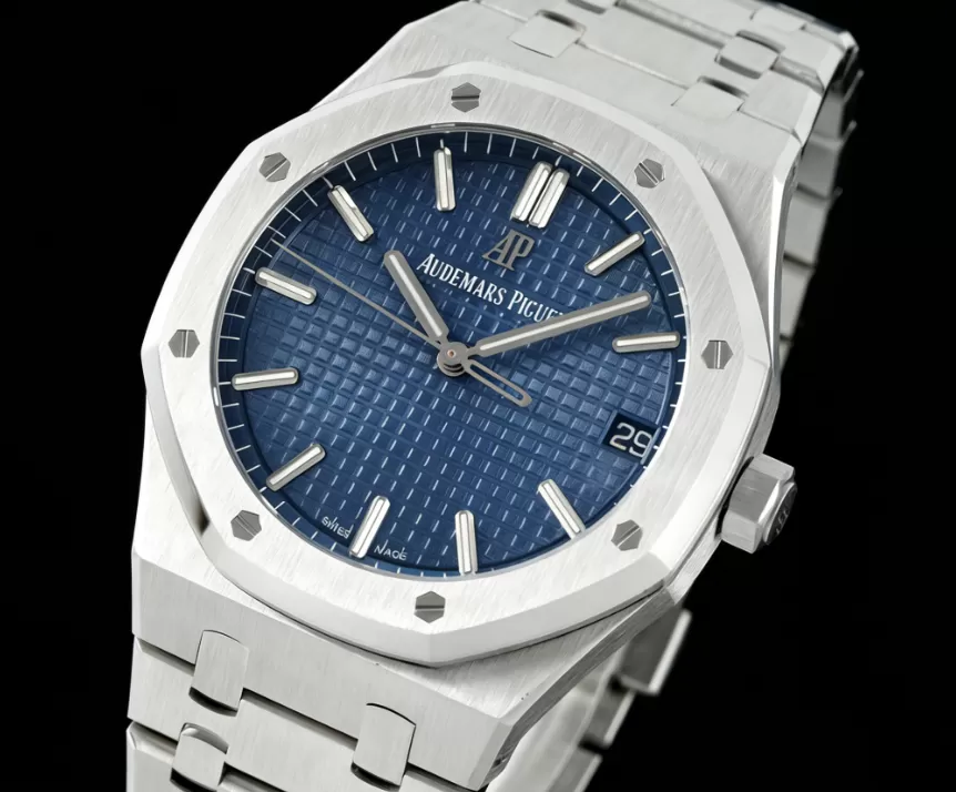 Royal Oak 41mm 15500 SS / SS Blue / Stk ZF V3 A4302 Super Clone