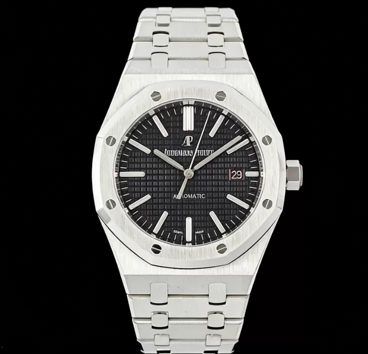 Royal Oak 15400 SS / SS Black / Stk APSF SA3120 Super Clone - Image 3