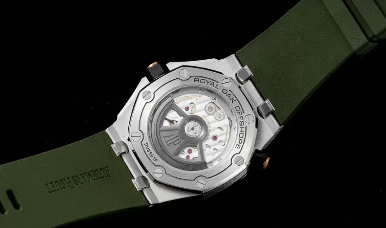 Royal Oak Offshore Diver 15720 42mm SS / RU Green / Stk ZF A4308 - Image 7