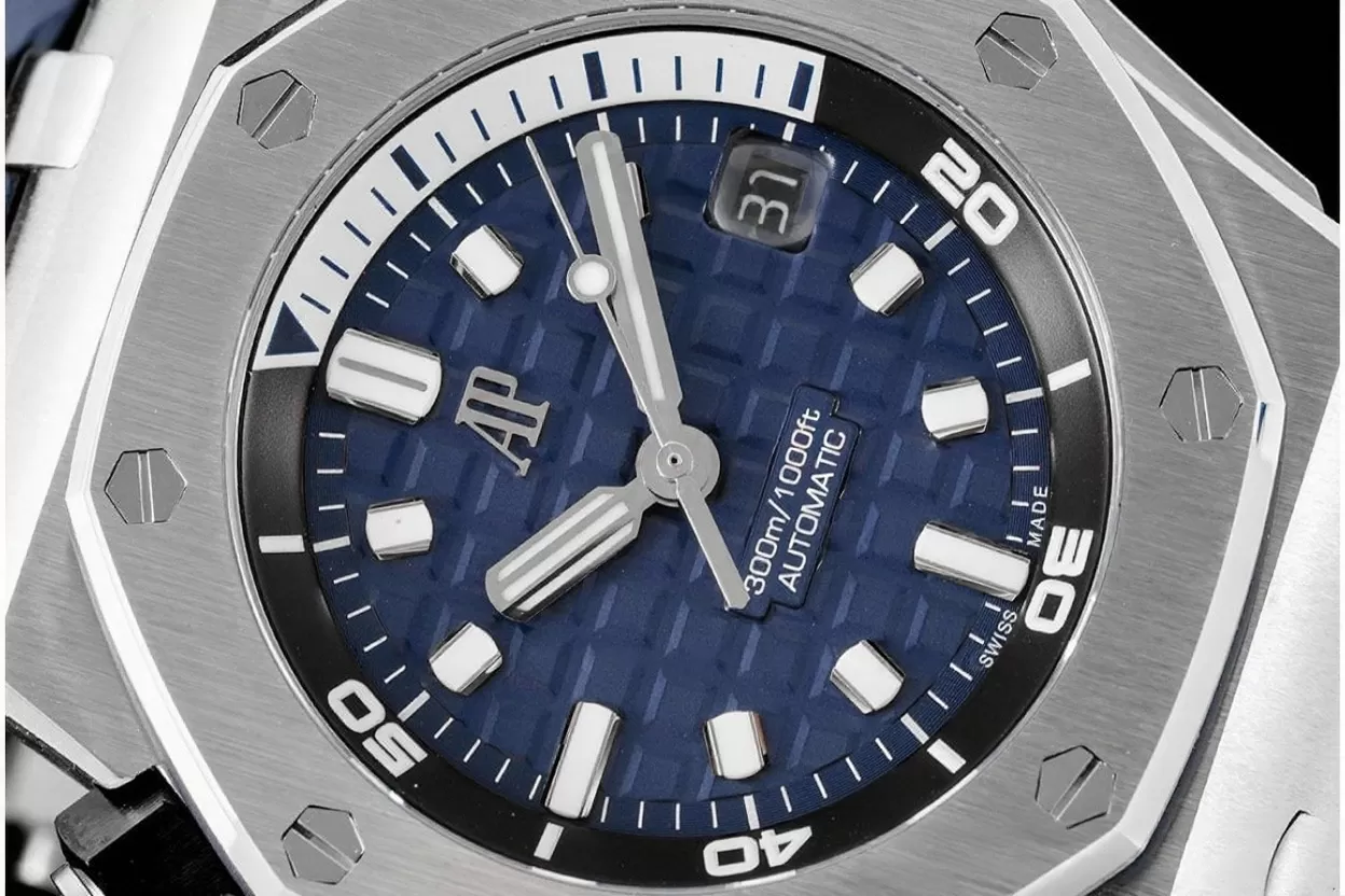 Royal Oak Offshore Diver 15720 42mm SS / RU Blue / Stk ZF A4308 - Image 4