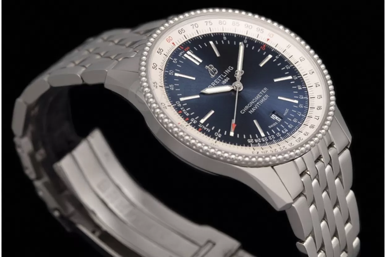 Breitling ?C Navitimer 1 41mm SS / SS Blue V7F A2824 - Image 7