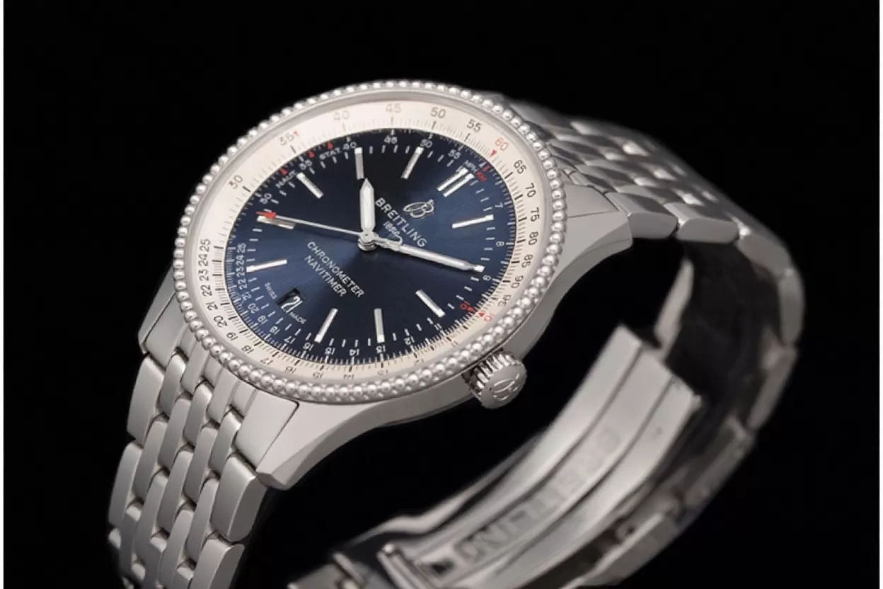 Breitling ?C Navitimer 1 41mm SS / SS Blue V7F A2824 - Image 6