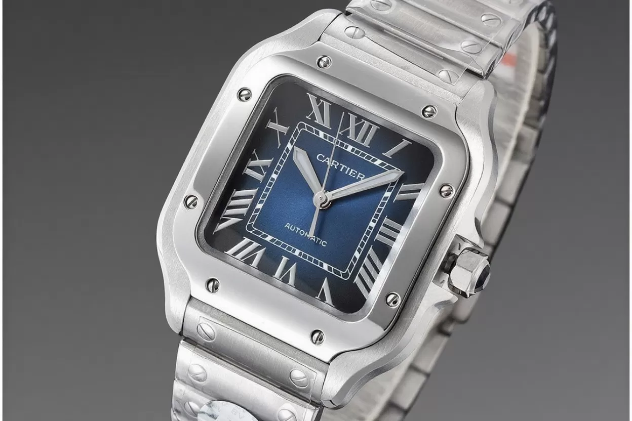 Santos De Cartier 35mm SS / SS Blue Dial BVF MY9039