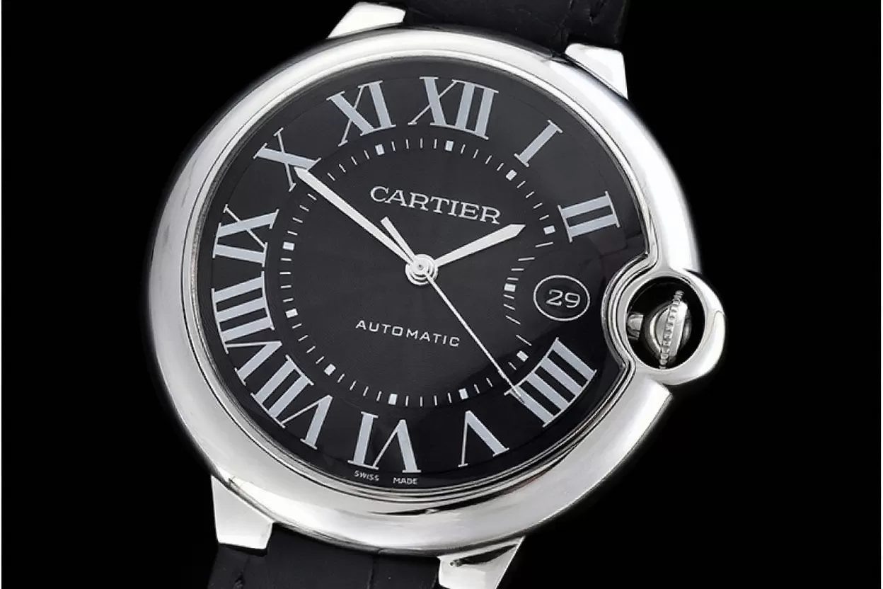 Ballon Bleu Cartier Mens SS / LE Black Roman V6F A2824 - Image 11