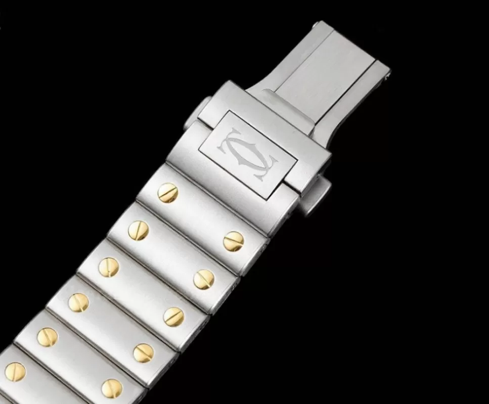 Santos De Cartier 35mm YG / SS Wht BVF MY9039 - Image 18