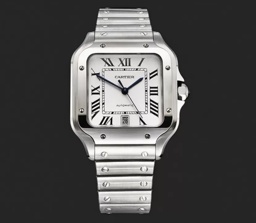 Santos De Cartier Mens XL SS / SS White 3KF MY9015 - Image 2