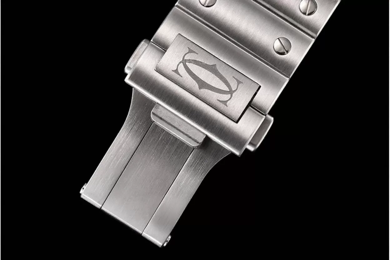Cartier ?C Santos De Cartier 40mm Mens XL SS / SS Blue 3KF MY9015 - Image 19