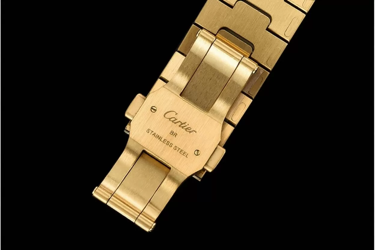 Cartier ?C Santos De Cartier Mens XL YG / YG White 3KF MY9015 - Image 13