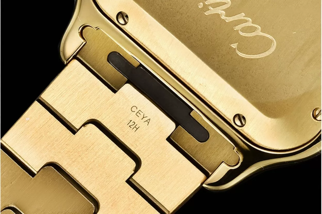 Cartier ?C Santos De Cartier Mens XL YG / YG White 3KF MY9015 - Image 17