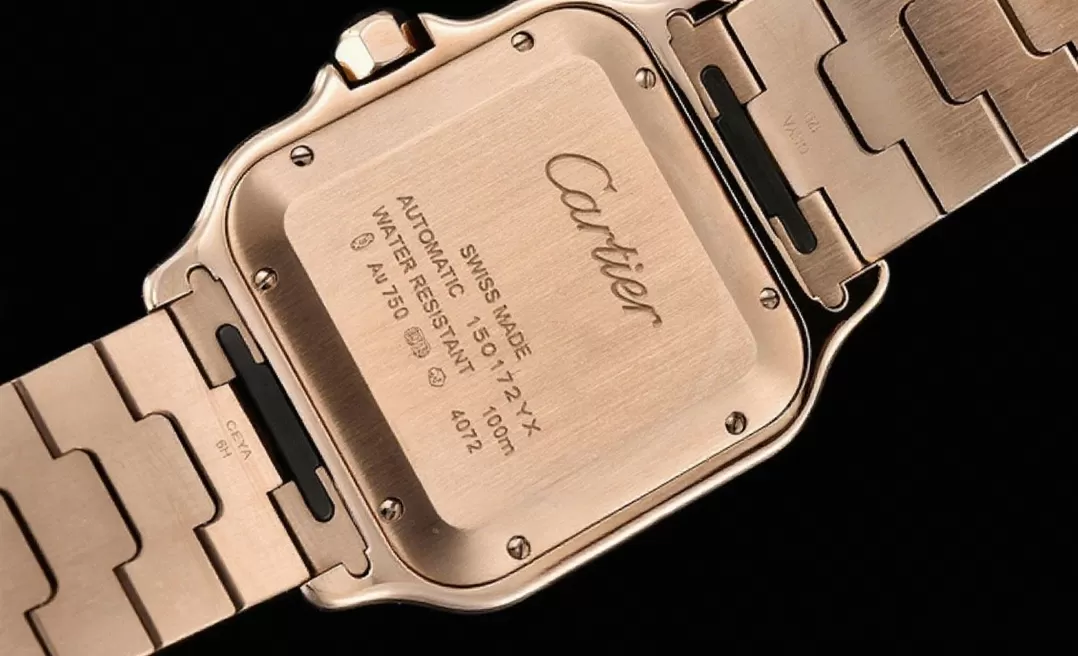 Cartier ?C Santos De Cartier Mens XL RG / RG White 3KF MY9015 - Image 3