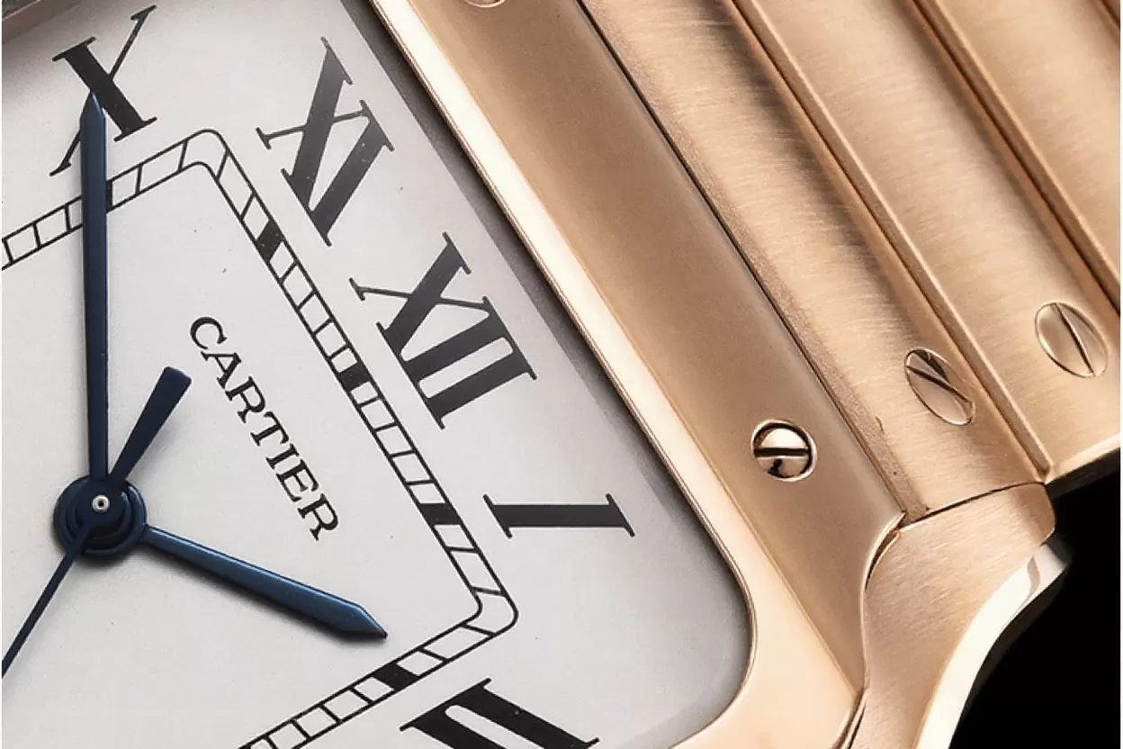 Cartier ?C Santos De Cartier Mens XL RG / RG White 3KF MY9015 - Image 10