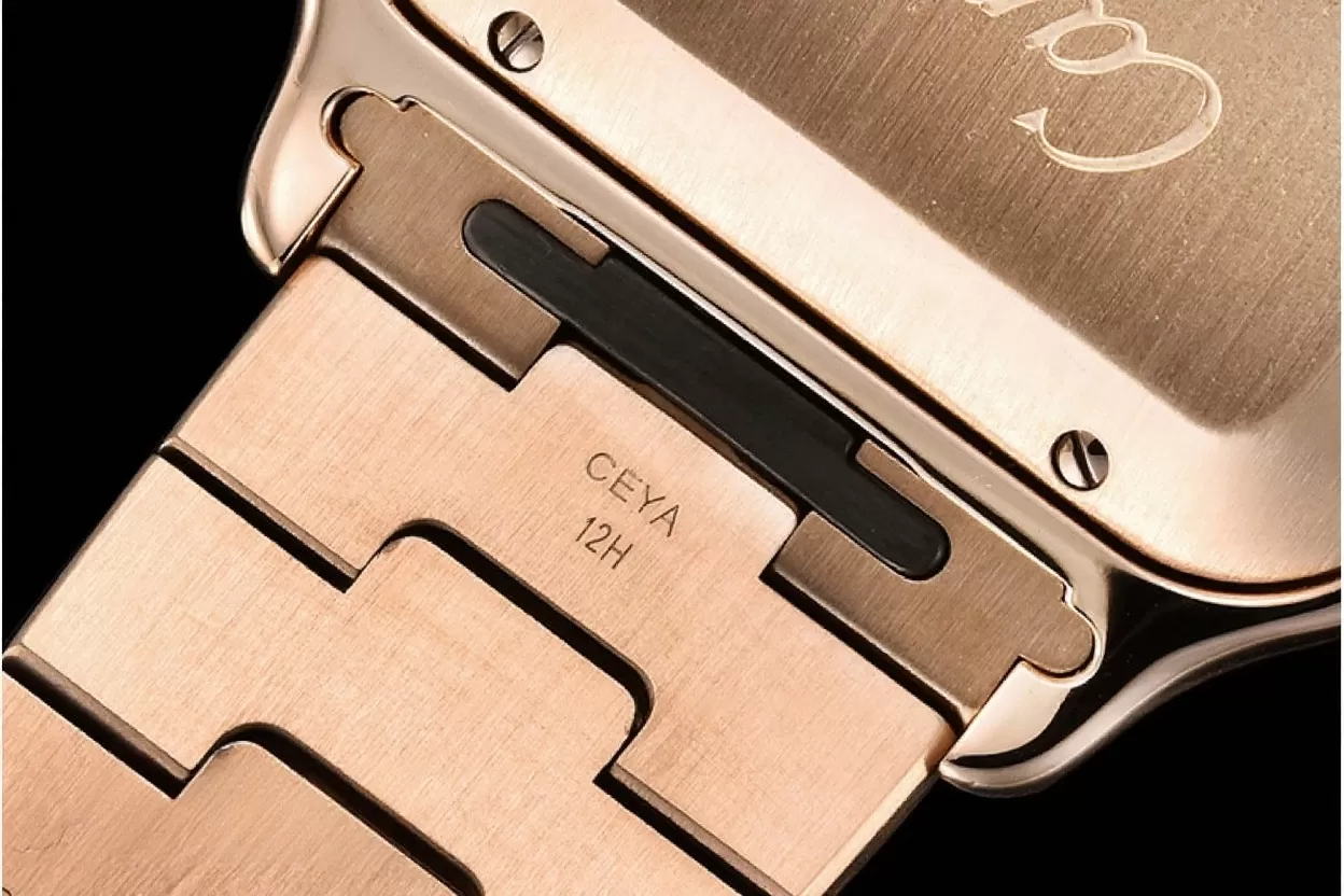 Cartier ?C Santos De Cartier Mens XL RG / RG White 3KF MY9015 - Image 16