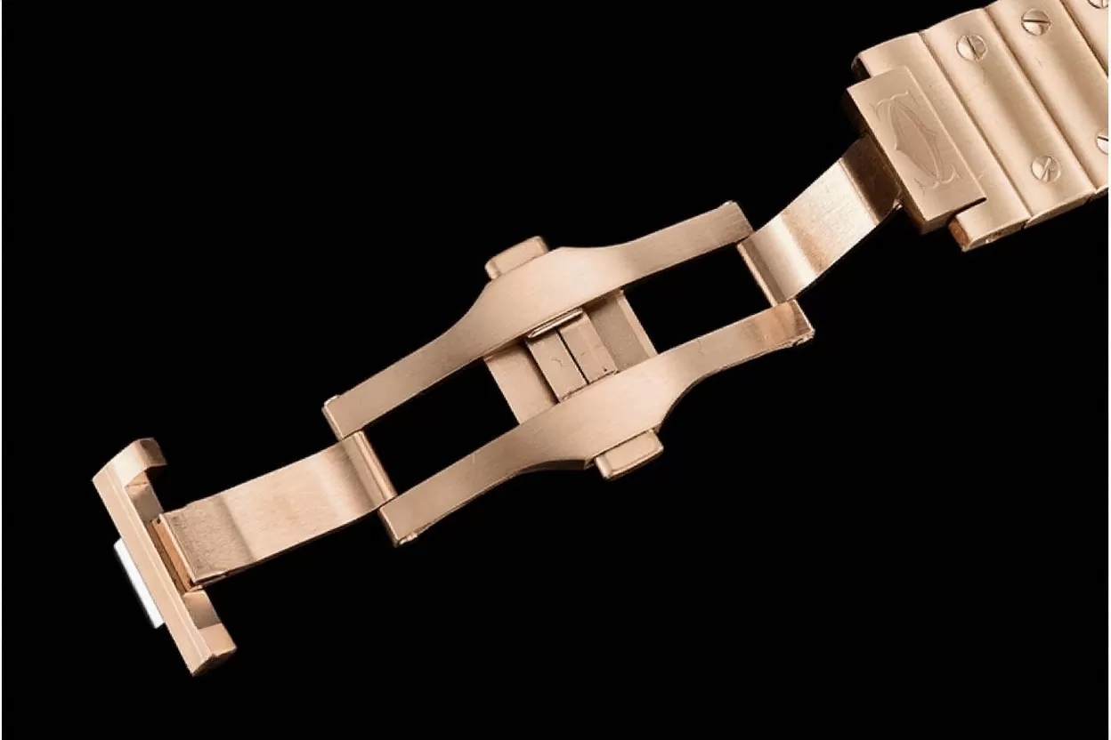 Cartier ?C Santos De Cartier Mens XL RG / RG White 3KF MY9015 - Image 15