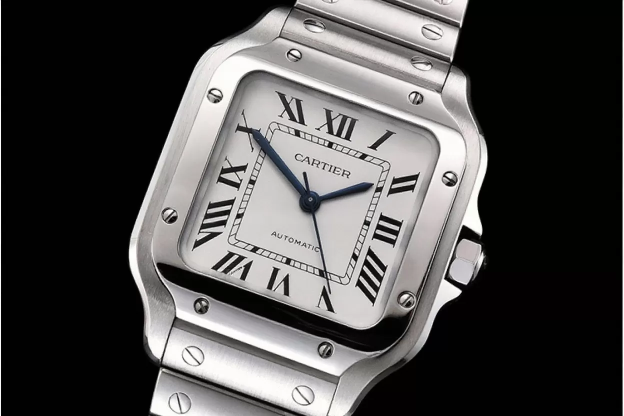 Cartier ?C Santos De Cartier 35mm Mens SS / SS White 3KF MY9015