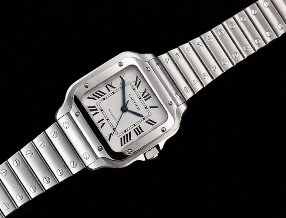 Cartier ?C Santos De Cartier 35mm Mens SS / SS White 3KF MY9015 - Image 4