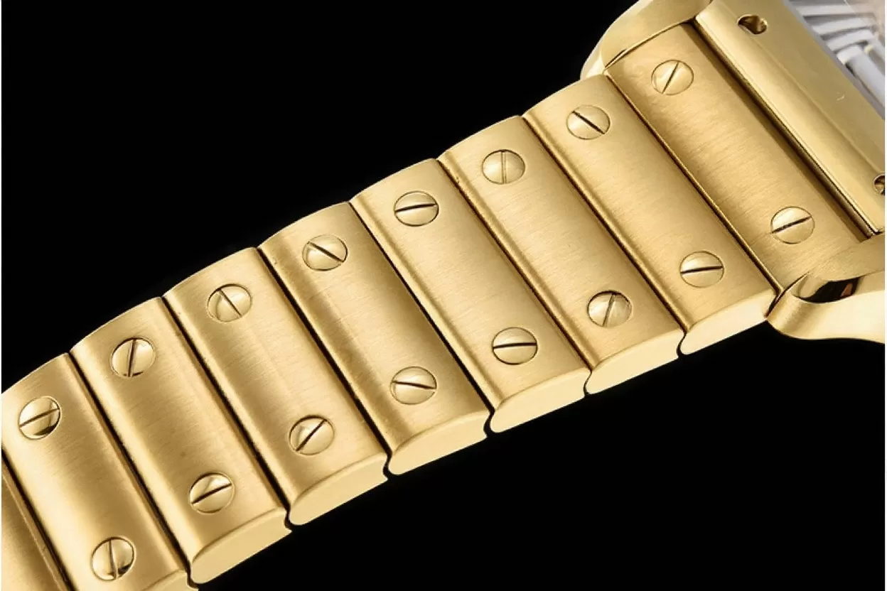 Cartier ?C Santos De Cartier 35mm Mens YG / YG White 3KF MY9015 - Image 14
