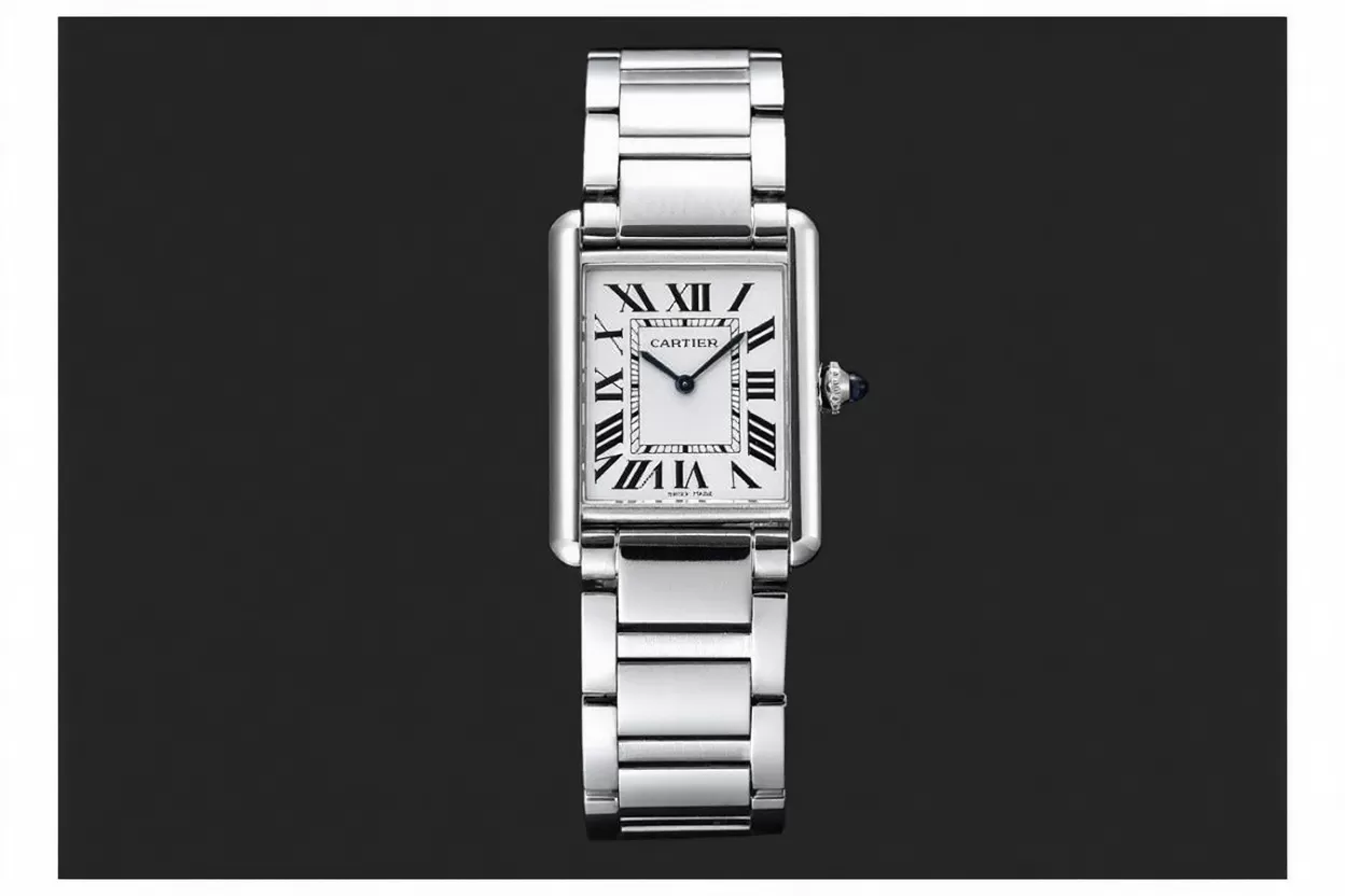 Tank Must 25.5MM White Dial On SS Bracelet K11F Quartz - Image 3