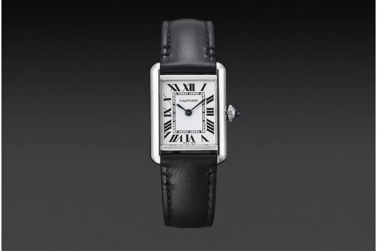 Tank Must Small White dial On Black Leather Strap K11F Quartz - Image 3