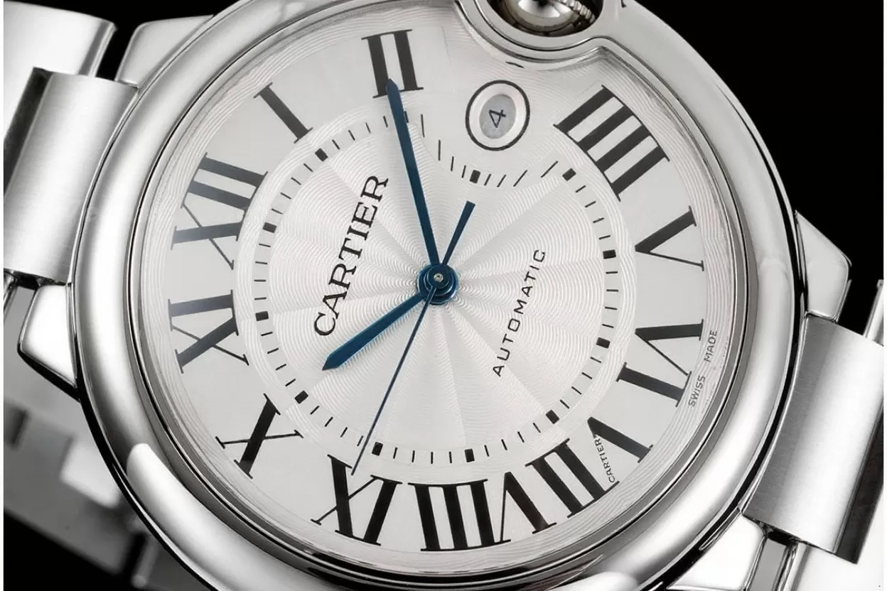 Ballon Bleu De Cartier 42mm White Textured Dial SS / SS V6F V8 A2824 - Image 2