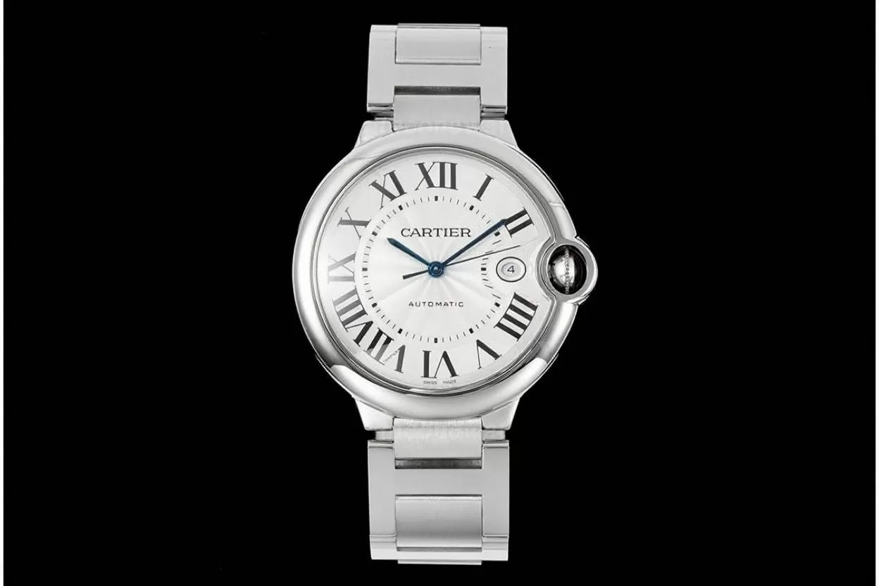 Ballon Bleu De Cartier 42mm White Textured Dial SS / SS V6F V8 A2824 - Image 3