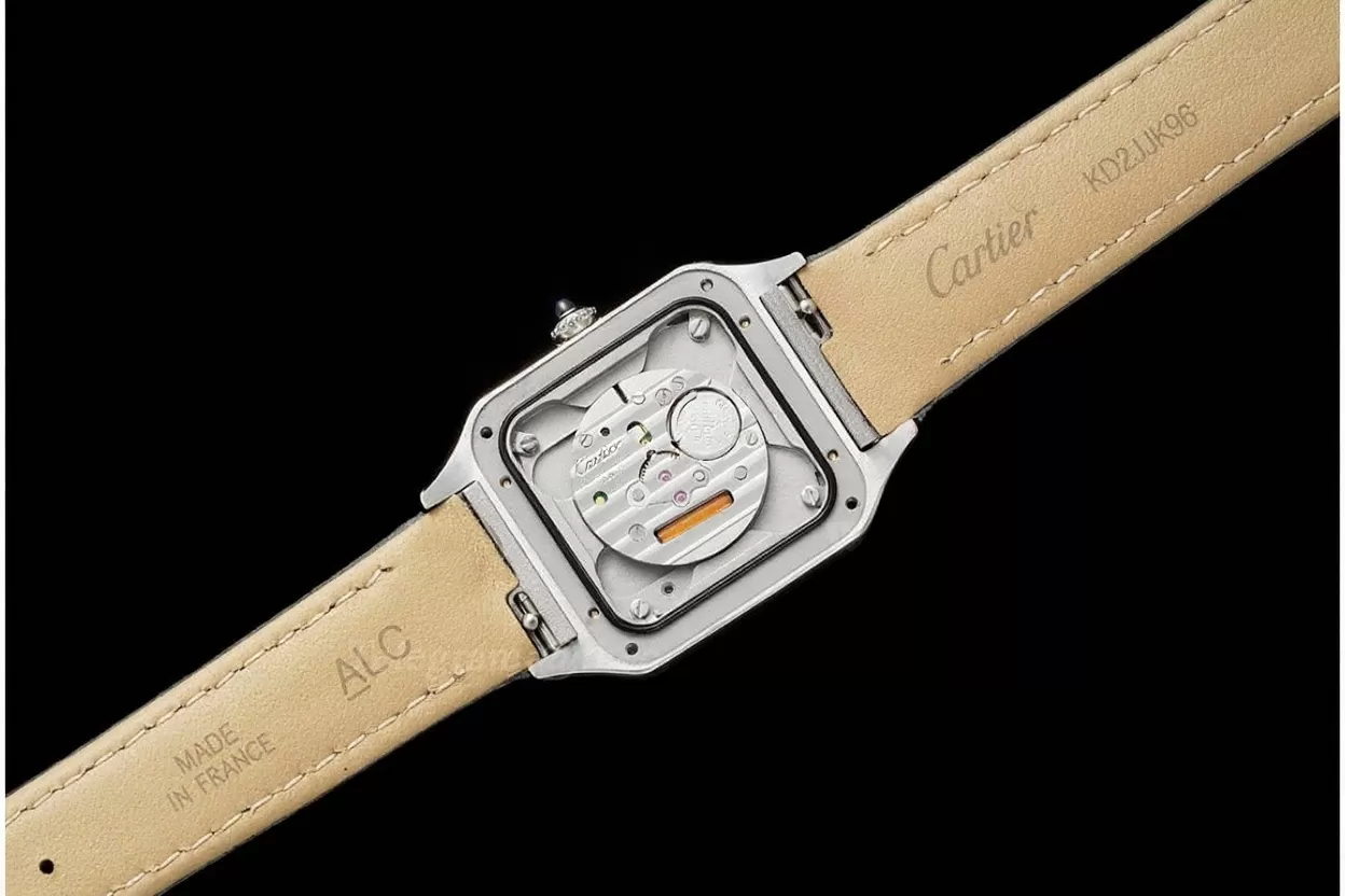 Santos Dumont Black SS / LE Silver Dial AF Quartz - Image 8