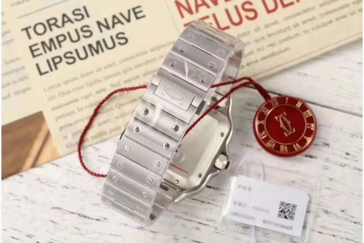 Cartier ?C Santos De Cartier 40mm XL SS / SS White Dial AF MY9015 - Image 9