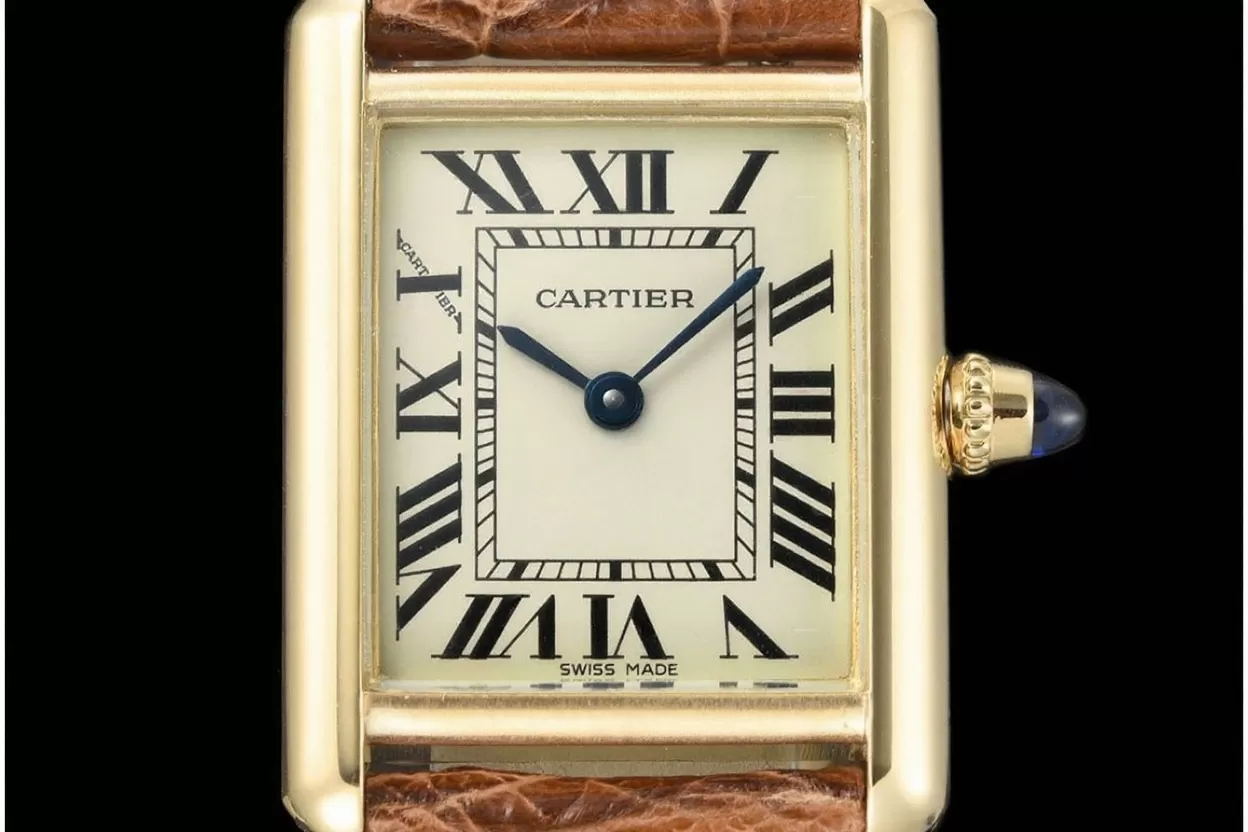 Tank Louis 22mm Alligator YG / LE White Dial DRF Quartz - Image 2