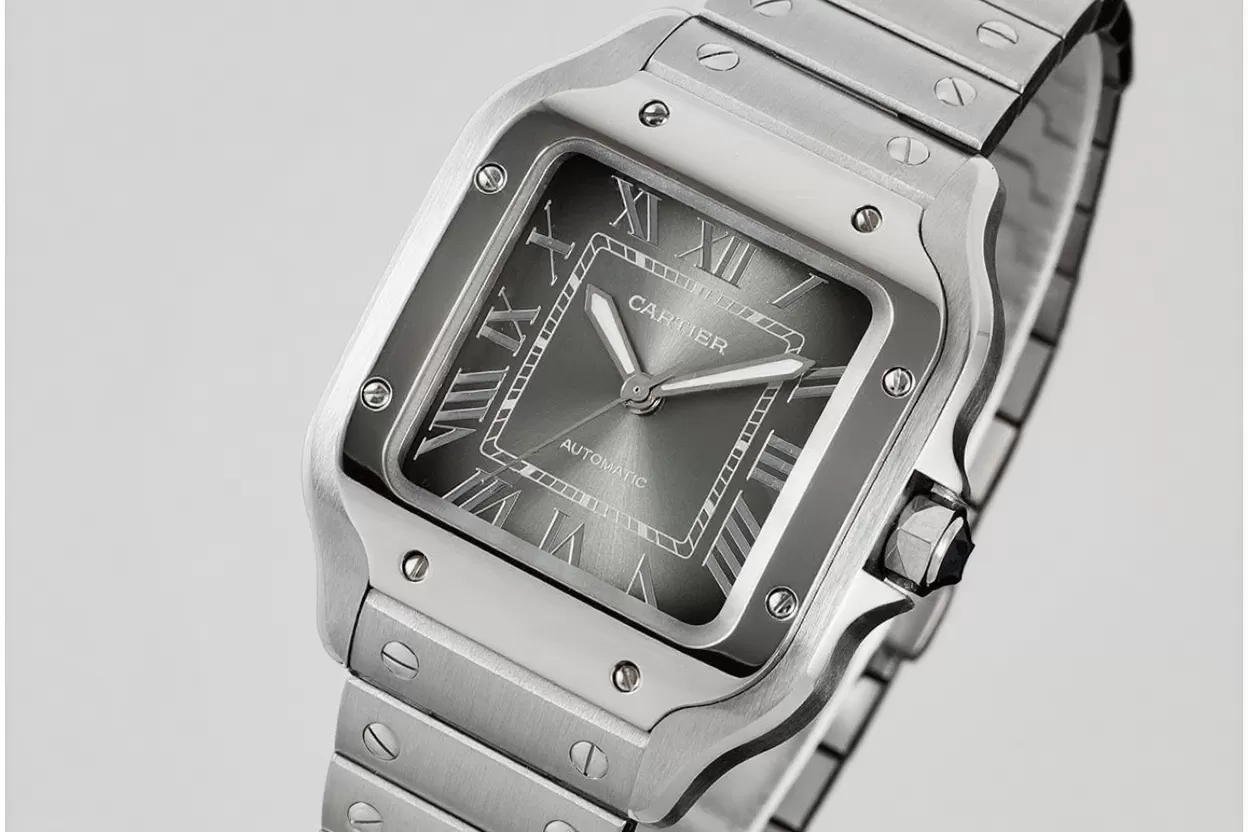 Santos De Cartier 35mm SS / SS Grey Dial AF MY9015