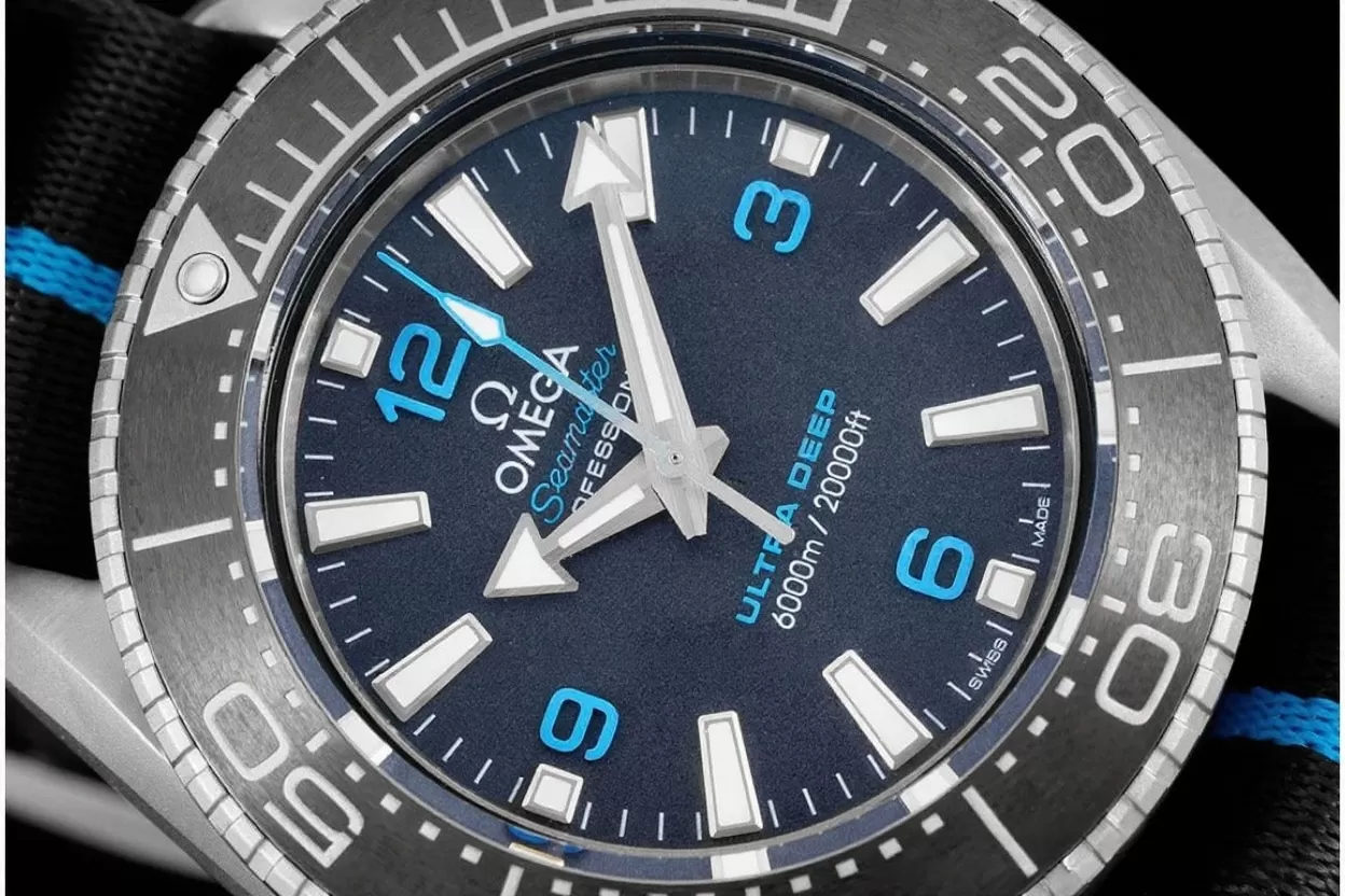 Planet Ocean Ultra Deep 45.5mm SS / NY Blue Dial SBF A8912 - Image 4