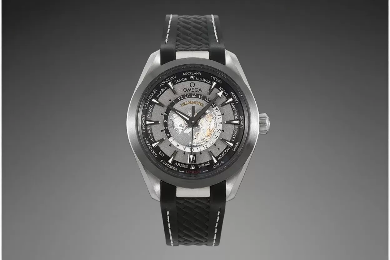 Aqua Terra 150M Worldtimer 43mm Ti / RU Grey Dial VSF A8938