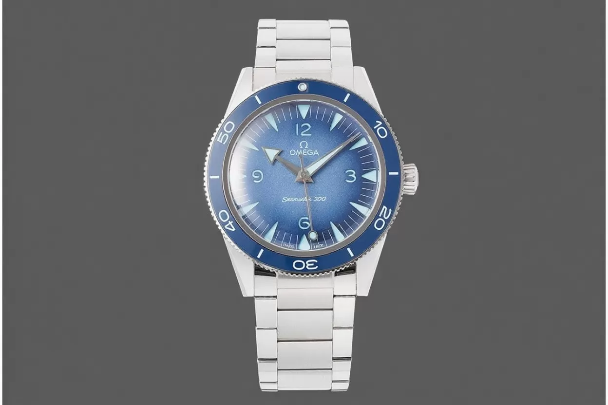 Seamaster 300m 41mm No Date SS / SS Summer Blue Dial VSF A8912 - Image 2