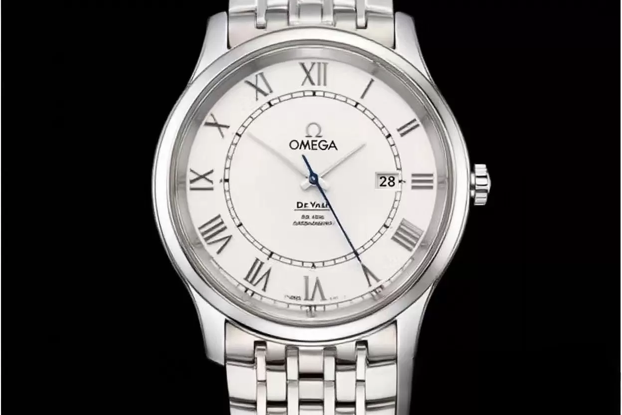 Omega ?C De Ville Men's Co ?C Axial SS / SS Wht / Roman VSF A8500