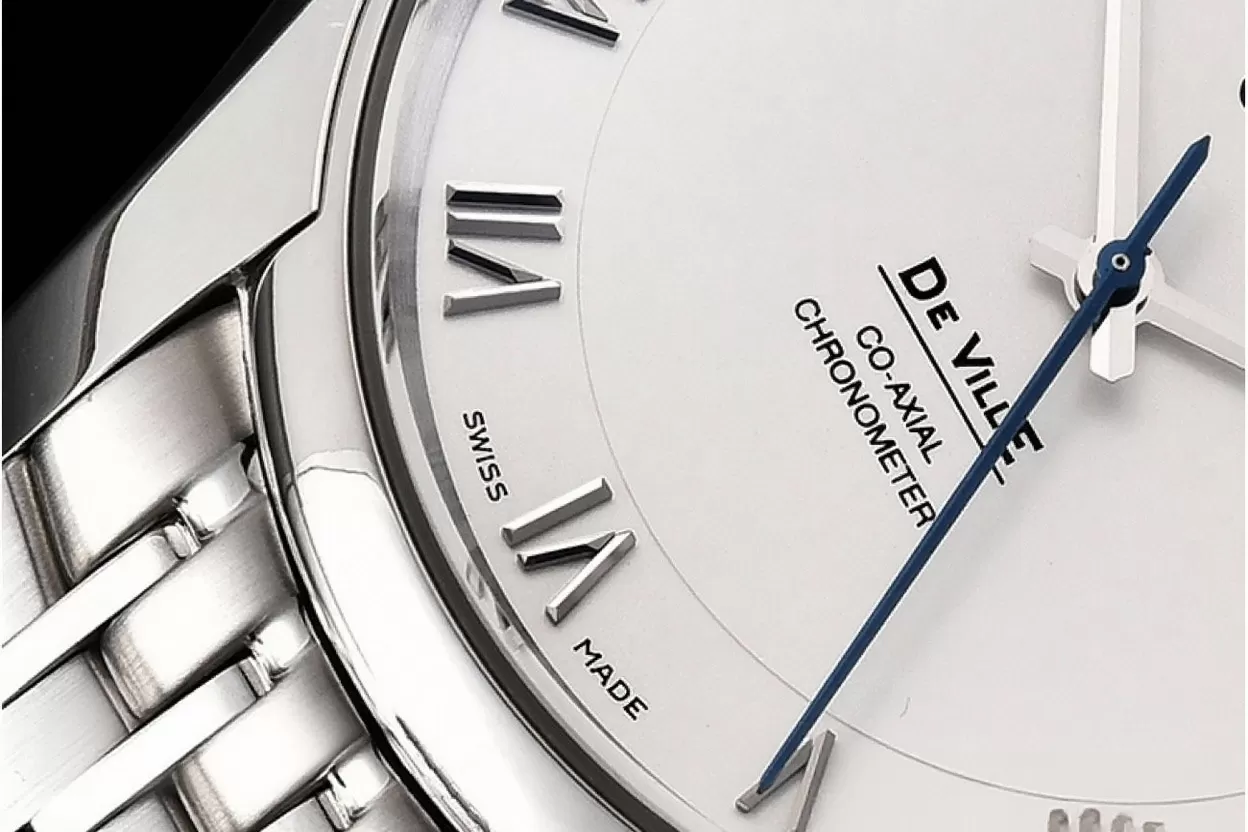 Omega ?C De Ville Men's Co ?C Axial SS / SS Wht / Roman VSF A8500 - Image 3