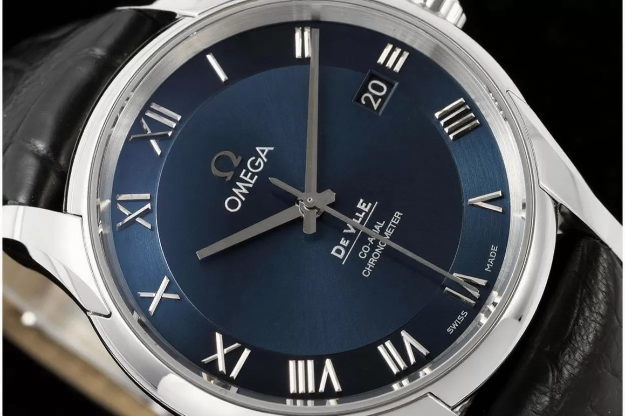 De Ville Mens Co ?C Axial SS / LE Blue / Roman VSF A8500 - Image 3