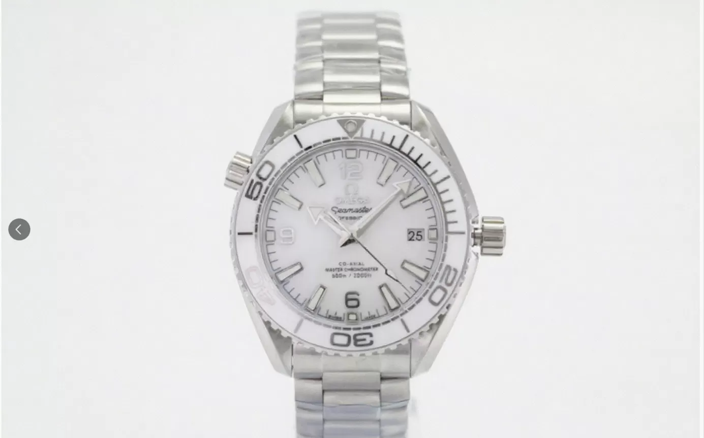 Planet Ocean 600M 39.5mm SS / SS Ladies White Dial VSF A8800 - Image 2