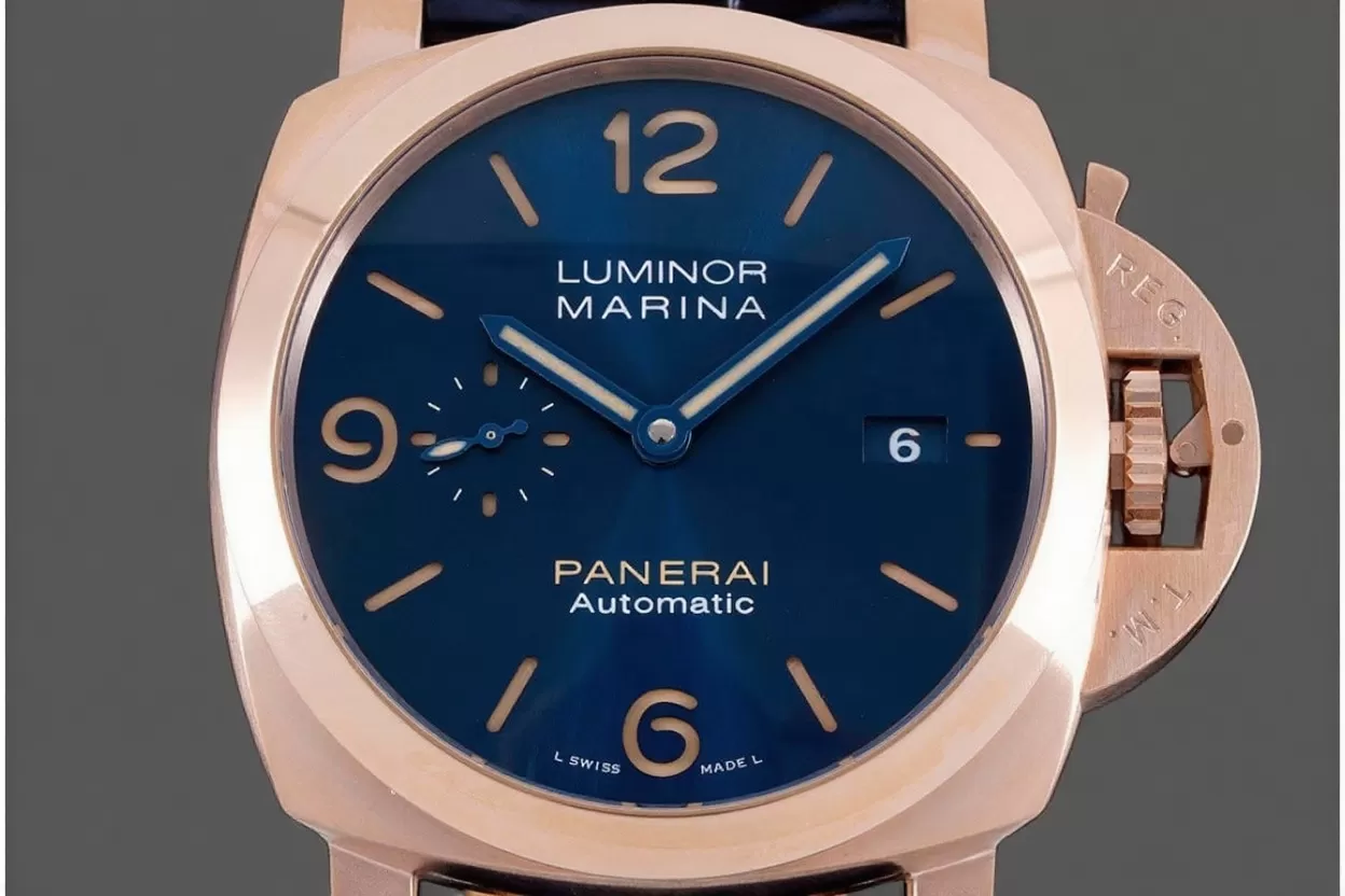 Luminor Marina PAM1114 44mm RG / LE Blue VSF P9010 - Image 2