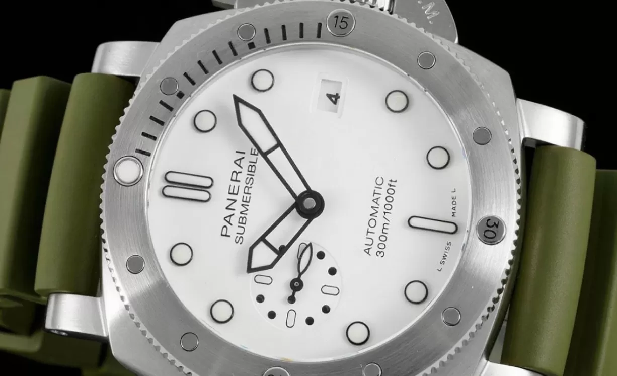 Submersible PAM1226 44mm SS / RU White Dial VSF P900 - Image 4