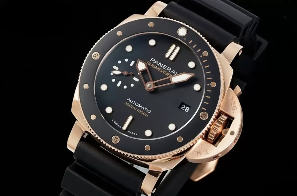 Submersible PAM2164 42mm RG / RU Black Dial VSF P900
