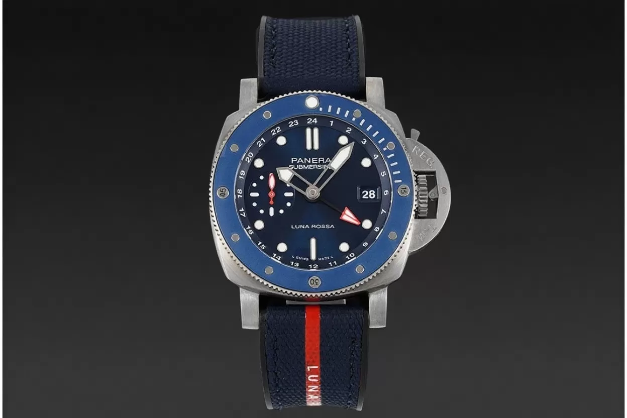Submersible PAM1507 Luna Rossa 42mm SS / RU Blue Dial VSF P900