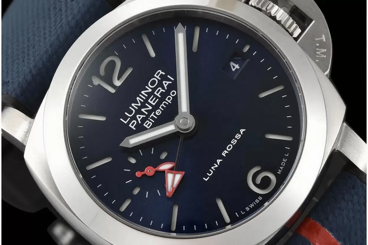 Luminor PAM1404 Bitempo GMT 40mm SS / NY Blue Dial VSF P900 - Image 3