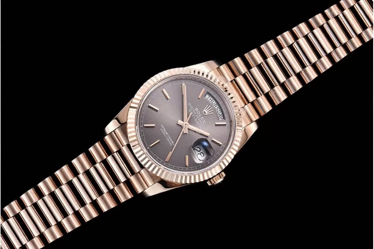 Rolex ?C DayDate 36mm Flt RG / RG Grey Stk BP Asia 2836 - Image 7