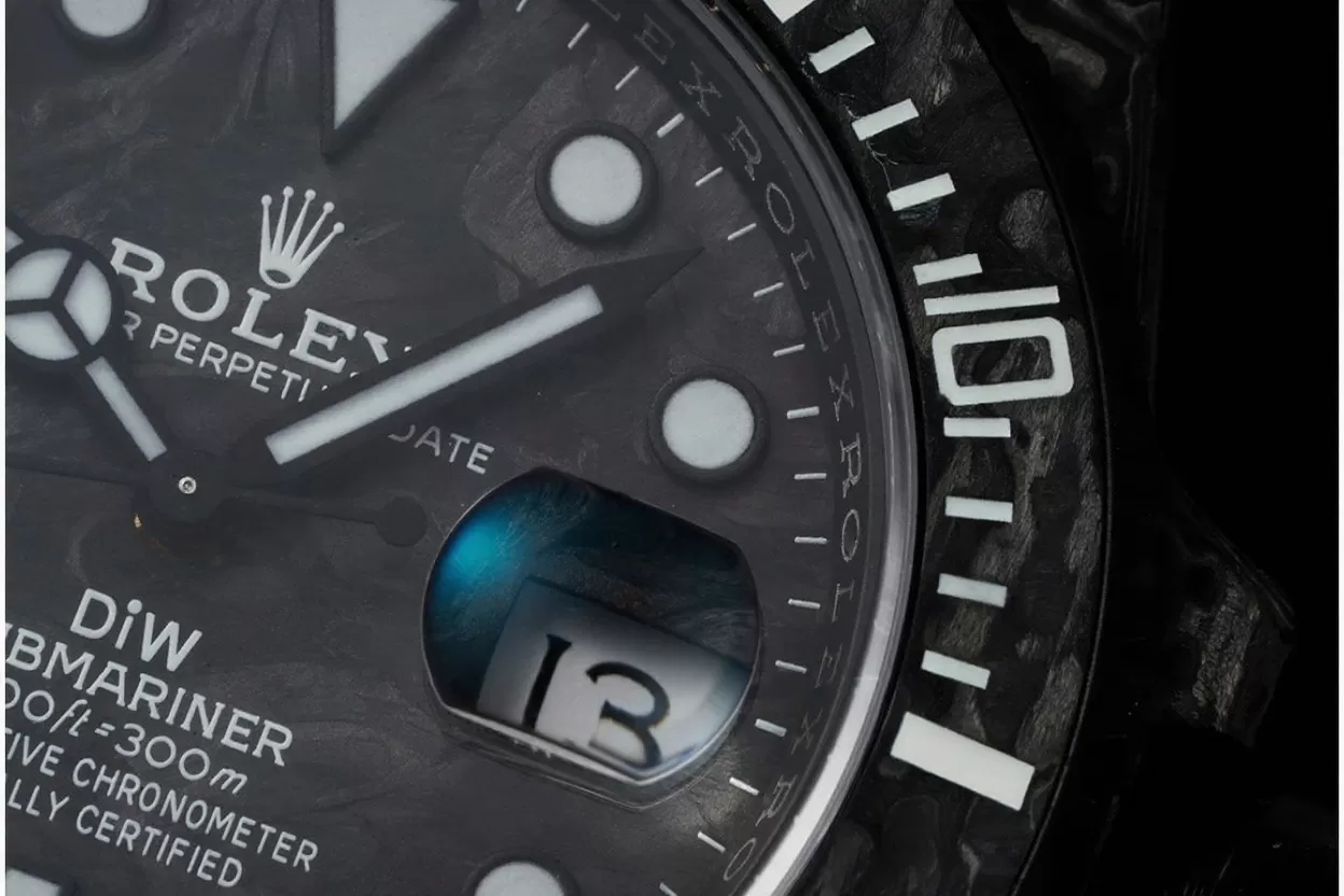 Submariner DIW 40MM Carbon / NY Black / White VSF VS3135 - Image 9