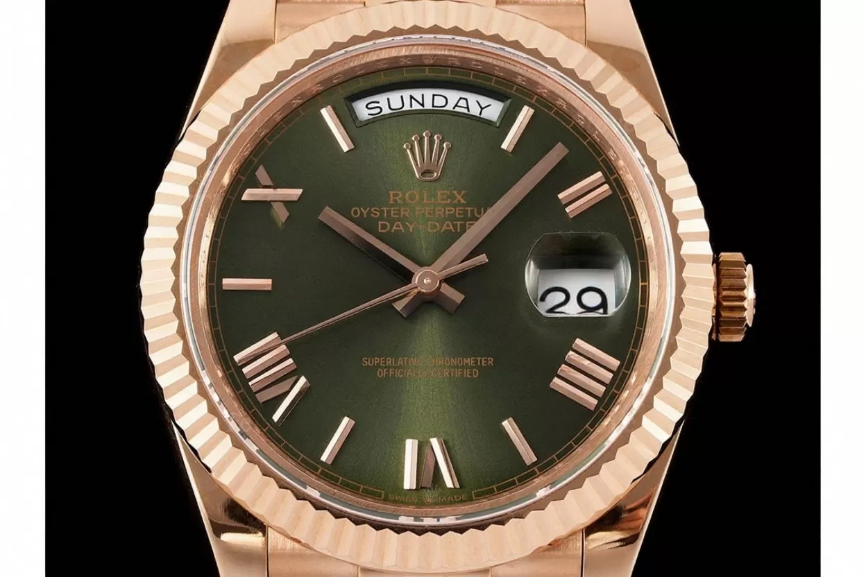 DayDate 228235 40mm Pres RG / RG Green Dial GMF A2836 (Gain Weight) - Image 2