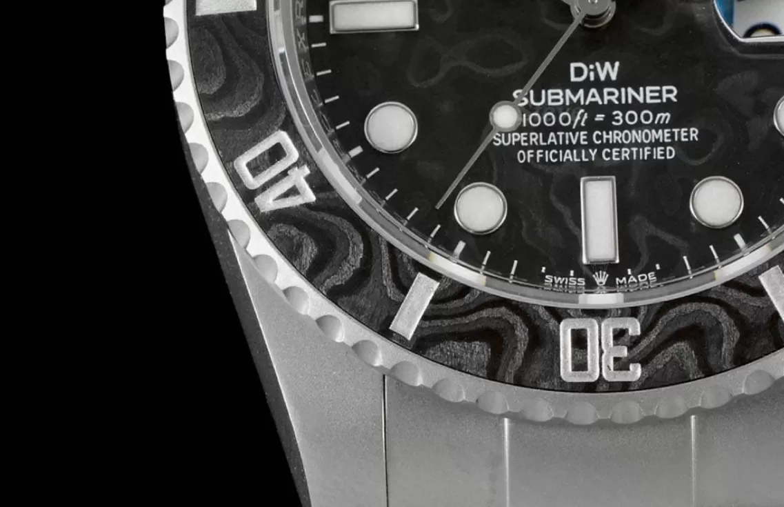 Submariner DIW 40mm 904L SS / SS Carbon Dial VSF VS3135 - Image 5