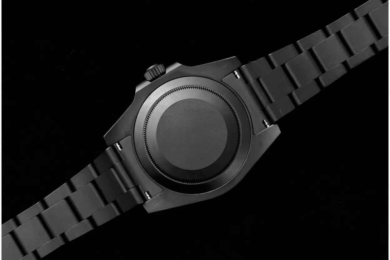 Submariner DIW 40mm 904L DLC / DLC Yel / Blk Dial VSF VS3135 - Image 7
